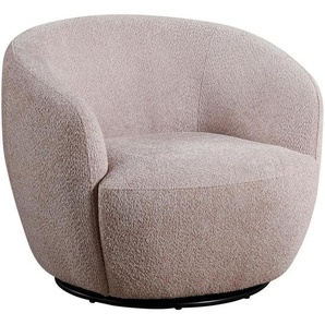 Carryhome Sessel, Rosa, Textil, 84x73x84 cm, Sitzfläche 360° drehbar, erweiterbar (Typenauswahl), Wohnzimmer, Sessel, Polstersessel