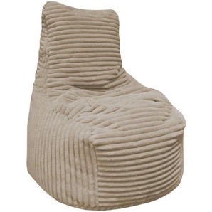 Carryhome Sitzsack, Textil, 270 L, Füllung: Styroporkugeln, 85x100x85 cm, Reißverschluss, Indoor, Wohnzimmer, Hocker, Sitzsäcke