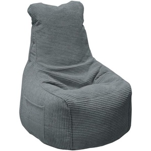 Carryhome Sitzsack, Textil, 270 L, Füllung: Styroporkugeln, 85x100x85 cm, Indoor, Reißverschluss, Wohnzimmer, Hocker, Sitzsäcke