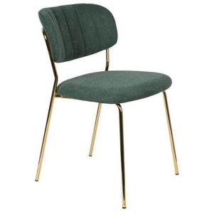 Carryhome Stuhl, Dunkelgrün, Textil, konisch, 49x78x56 cm, Esszimmer, Stühle, Esszimmerstühle, Vierfußstühle