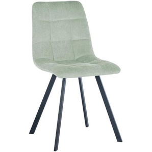 Carryhome Stuhl, Grau, Metall, Textil, Flachrohr, 45x88x54.5 cm, Stoffauswahl, Stühle