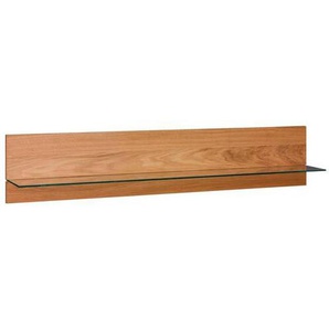 Carryhome Wandboard, Eiche, Holz, Glas, Eiche, furniert, 163x31x24 cm, Wohnzimmer, Regale, Wandboards