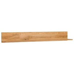 Carryhome Wandboard, Holz, Wildeiche, furniert, 155x19.5x21 cm, Wohnzimmer, Regale, Wandboards