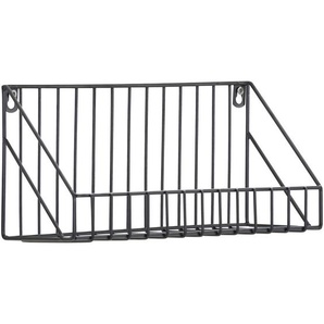Carryhome Wandregal, Schwarz, Metall, 30x14x11 cm, Bsci, hängend, Typenauswahl, Küchen, Küchenmöbel, Küchenregale