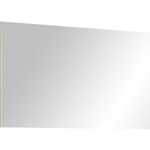 Carryhome Wandspiegel , Buche , Glas , rechteckig , 96x60x3 cm , waagrecht montierbar , Garderobe, Garderobenspiegel, Garderobenspiegel