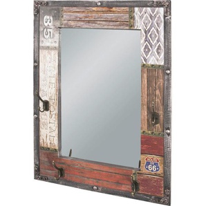 Carryhome Wandspiegel, Glas, rechteckig, 55x75x8 cm, Spiegel, Wandspiegel