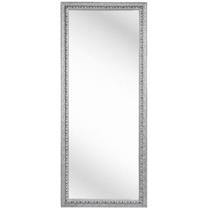 Carryhome Wandspiegel, Silber, Glas, Eukalyptusholz, massiv, rechteckig, 70x170x3 cm, Wohnspiegel, Wandspiegel