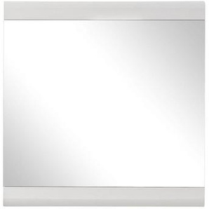 Carryhome Wandspiegel , Weiß , Glas , rechteckig , 84x86x2 cm , Garderobe, Garderobenspiegel, Garderobenspiegel