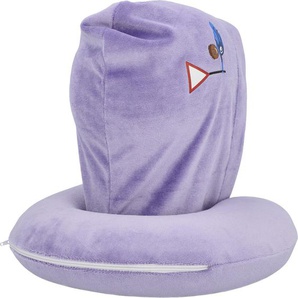 Cartrend Kids Nackenkissen mit Kapuze lila GLO680201799