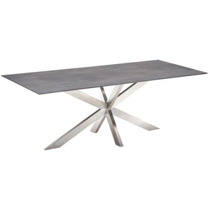 CASA DOMA Alcamo Gartentisch, Edelstahl/HPL 210×100 cm - HPL Chromix bronze 1712168-1712169-1712487
