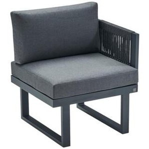 CASA DOMA Aragona DINING Lounge-Seitenteil 1-Sitzer, Alu/Rope 1712674-2x1712688-1712700