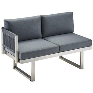 CASA DOMA Aragona DINING Lounge-Seitenteil 2-Sitzer, Edelstahl/Rope 1712671-1712683-1712689