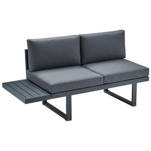 CASA DOMA Aragona DINING Lounge-Seitenteil 2-Sitzer mit Ablage, Aluminium 1712670-1712684-1712704