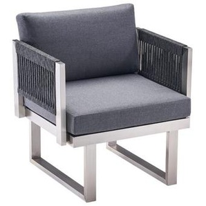 CASA DOMA Aragona DINING Loungesessel, Edelstahl/Rope 1712675-3x1712689-1712700