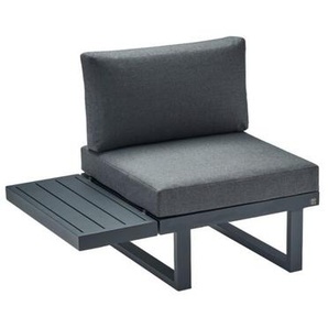 CASA DOMA Aragona Lounge-Seitenteil 1-Sitzer mit Alu-Ablage, Alu/Rope 1712672-1712688-1712700-1712704