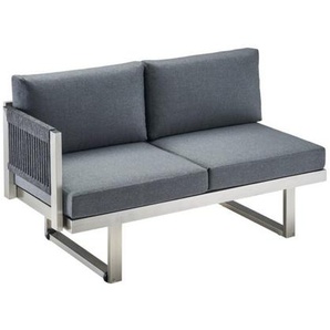 CASA DOMA Aragona Lounge-Seitenteil 2-Sitzer, Edelstahl/Rope 1712669-1712683-1712689