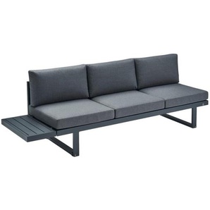 CASA DOMA Aragona Lounge-Seitenteil 3-Sitzer mit Ablage, Aluminium 1712664-1712678-1712704