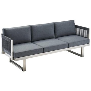 CASA DOMA Aragona Loungesofa 3-Sitzer, Edelstahl/Rope 1712665-1712677-2x1712689