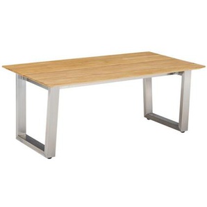 CASA DOMA Falerna Loungetisch, Edelstahl/Teak 1712562-1712566