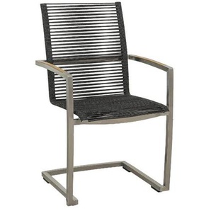 CASA DOMA Mineo Freischwinger Edelstahl/Rope/Teak 1711837