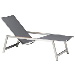 CASA DOMA Mineo Move Sonnenliege Edelstahl/Sunproof®/Teak 1712497