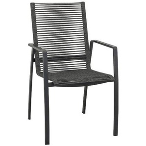 CASA DOMA Mineo Stapelstuhl Edelstahl anthrazit/Rope/Alu 1711830