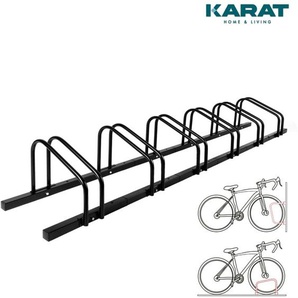 Casa Pura - Fahrradständer Linus Zur Boden- oder Wandmontage Schwarz Für 6 Fahrräder