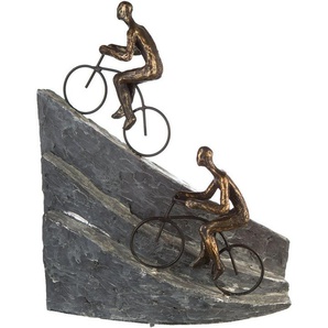 Casablanca by Gilde Dekofigur Skulptur Racing, bronzefarben/grau (1 St), bronzefarben/grau, Polyresin