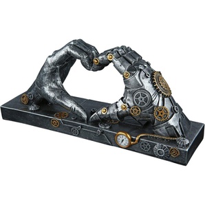 Casablanca by Gilde Dekofigur Skulptur Steampunk Hand, silber (1 St), silberfarben