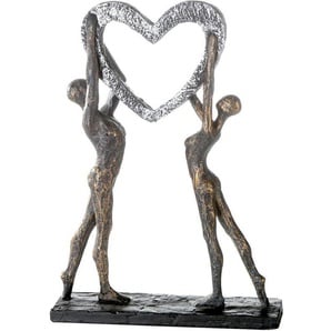 Casablanca by Gilde Dekofigur Skulptur Victory (1 St), Dekoobjekt, Höhe 37 cm, mit Herz, mit Spruchanhänger, Wohnzimmer