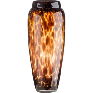 Casablanca by Gilde Tischvase Jungle, Höhe ca. 35 cm (1 St), dekorative Vase aus Glas, Blumenvase