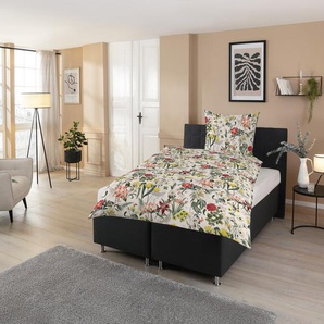 CASATEX Bettwäsche Aunt Luzi, Satin, 2 teilig, blumiges, modernes Design