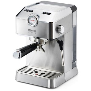 Caso Design Espressomaschine, Schwarz, Edelstahl, 19.5x30.5x25.5 cm, CE, Küchengeräte, Kaffeemaschinen & Zubehör