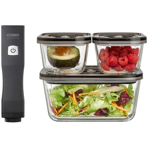 Caso Design Handvakuumierer, Schwarz, Transparent, Kunststoff, Glas, 4.5x19.5x4.5 cm, CE, Küchengeräte, Sonstige Küchengeräte