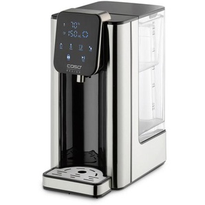 Caso Design Turbo HW 660, Edelstahl, Schwarz Hochglanz, Metall, Kunststoff, 2,7 L, 15.5x31.5x25.5 cm, Überhitzungsschutz, variable Temperaturauswahl, digitale Temperaturanzeige, Kaffee & Tee, Tee- & Kaffeezubereitung, Wasserkocher