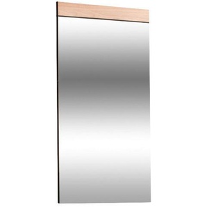 Cassando Wandspiegel , Glas , Wildeiche , massiv , rechteckig , 60x106x3 cm , senkrecht montierbar , Garderobe, Garderobenspiegel, Garderobenspiegel