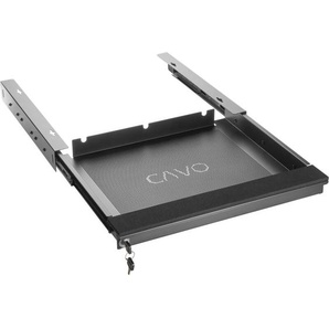 Cavo - Laptop Schreibtischschublade schwarz abschließbar Tischschublade für den Unterbau 480 x 446 x 55 mm