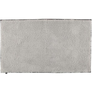 Cawoe Badteppich Frame, Platin, Textil, Uni, rechteckig, 70 cm, Textiles Vertrauen - Oeko-Tex®, Oeko-Tex® Standard 100, für Fußbodenheizung geeignet, Badtextilien, Badematten