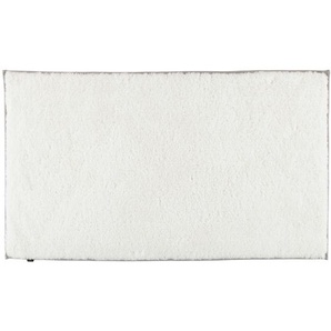 Cawoe Badteppich Frame, Weiß, Textil, Uni, rechteckig, 60 cm, Textiles Vertrauen - Oeko-Tex®, Oeko-Tex® Standard 100, für Fußbodenheizung geeignet, Badtextilien, Badematten