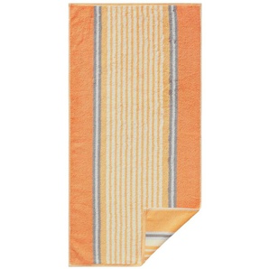Handtuch CAWÖ WITT-PBK-Handtücher-temporär Gr. B/L: 70 cm x 140 cm, Walkfrottier, 1 St., orange (apricot, gestreift) Handtücher Hand- Badetücher