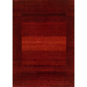 Cazaris Orientteppich , Rot , Textil , Farbverlauf , rechteckig , 170 cm , Handmade in India , für Fußbodenheizung geeignet, pflegeleicht, strapazierfähig , Teppiche & Böden, Teppiche, Orientteppiche