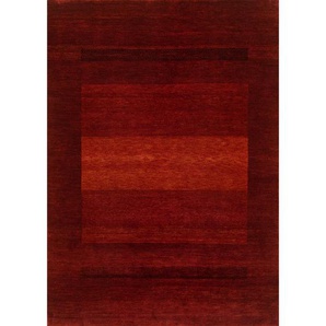 Cazaris Orientteppich, Rot, Textil, Farbverlauf, rechteckig, 200x300 cm, Handmade in India, für Fußbodenheizung geeignet, pflegeleicht, strapazierfähig, Teppiche & Böden, Teppiche, Orientteppiche