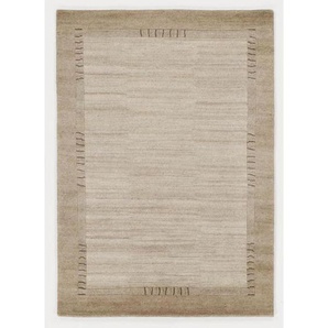 Cazaris Wollteppich Colombo , Natur , Textil , Bordüre , rechteckig , 200 cm , Care & Fair , für Fußbodenheizung geeignet, in verschiedenen Größen erhältlich , Teppiche & Böden, Teppiche, Orientteppiche