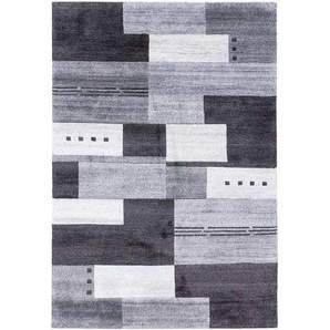 Cazaris Wollteppich, Grau, Hellgrau, Dunkelgrau, Textil, orientalisch, rechteckig, 40 cm, Teppiche & Böden, Teppiche, Naturteppiche