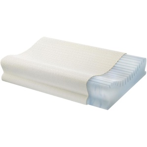 Nackenstützkissen CENTA-STAR NeckProtect Corrective Kopfkissen Gr. B/H/L: 40 cm x 9 cm x 60 cm, Kunstfaser-Naturfaser, 1 St., weiß Nackenstützkissen Dekokissen Kopfkissen antomisch geformt, Härtestufe fest