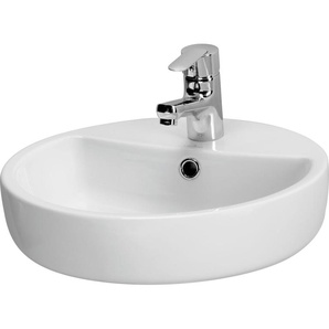 Cersanit Aufsatzwaschtisch Caspia 44 cm rund weiß GLO782022915