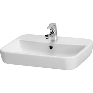 Cersanit Aufsatzwaschtisch Caspia 60 cm rechteckig weiß GLO782022917