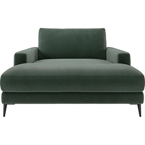 Chaiselongue INOSIGN Downtown Loungemöbel zum Relaxen, B/T/H: 132/170/84 cm Sofas Gr. B/H/T: 132 cm x 84 cm x 170 cm, Feincord, grün Chaiselongues