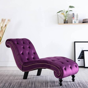 Chaiselongue Lila Samt