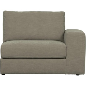 Chaiselongue WOOOD Family 1-Seat Element Sofas Gr. B/H/T: 115 cm x 85 cm x 98 cm, Armlehne rechts, grau (warmes grau) Chaiselongues